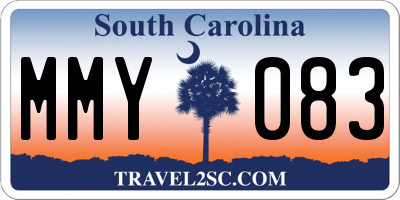 SC license plate MMY083