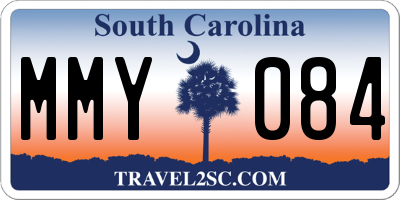 SC license plate MMY084