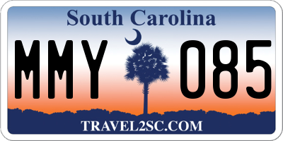 SC license plate MMY085