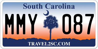 SC license plate MMY087