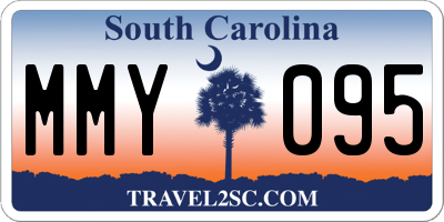 SC license plate MMY095