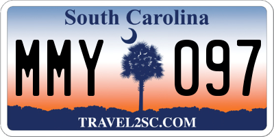 SC license plate MMY097