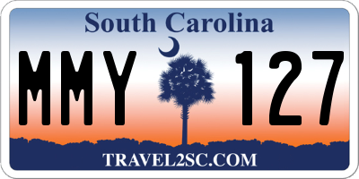 SC license plate MMY127