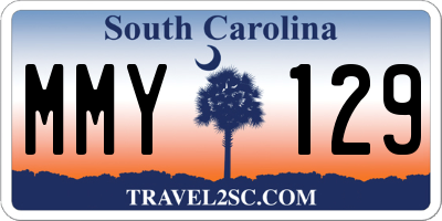 SC license plate MMY129