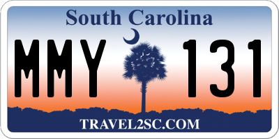 SC license plate MMY131