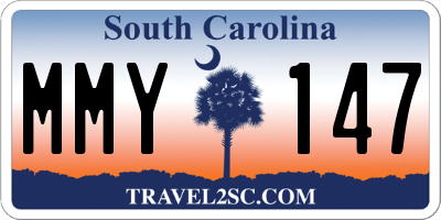 SC license plate MMY147