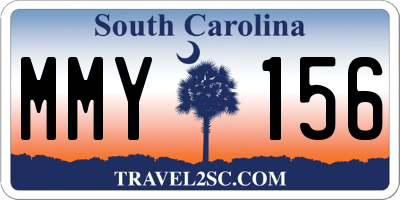 SC license plate MMY156