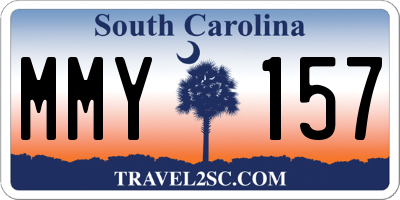 SC license plate MMY157