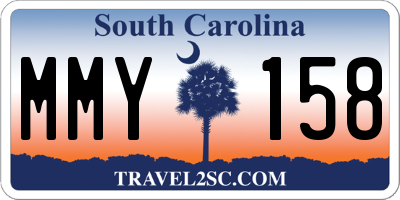 SC license plate MMY158