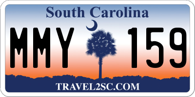 SC license plate MMY159