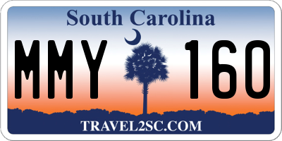 SC license plate MMY160