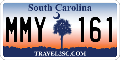 SC license plate MMY161