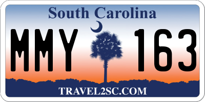 SC license plate MMY163