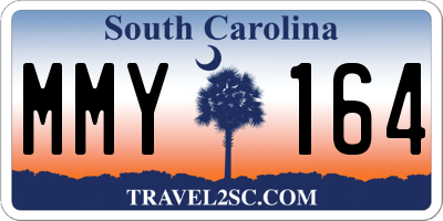 SC license plate MMY164