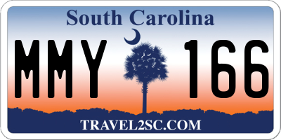 SC license plate MMY166