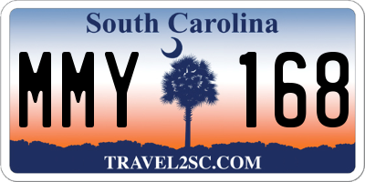SC license plate MMY168