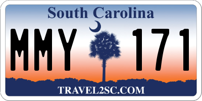 SC license plate MMY171