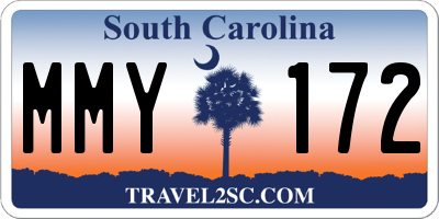 SC license plate MMY172