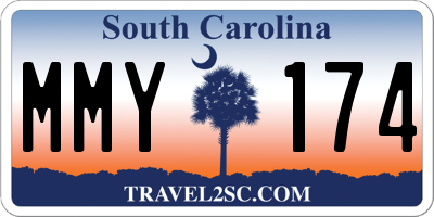 SC license plate MMY174