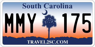 SC license plate MMY175