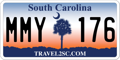 SC license plate MMY176
