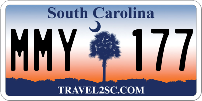 SC license plate MMY177