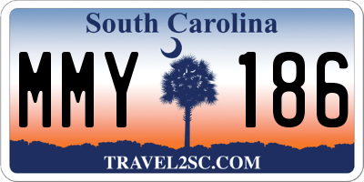 SC license plate MMY186