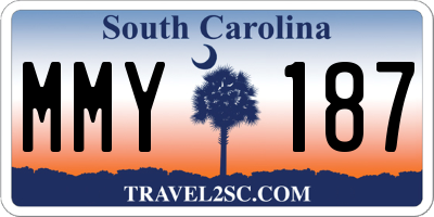 SC license plate MMY187
