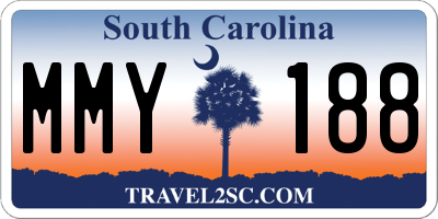 SC license plate MMY188