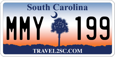 SC license plate MMY199