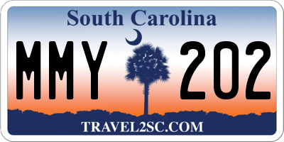 SC license plate MMY202