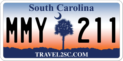 SC license plate MMY211