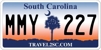 SC license plate MMY227