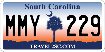 SC license plate MMY229