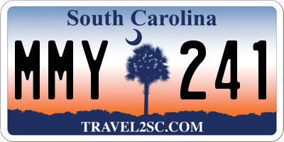 SC license plate MMY241