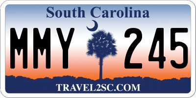 SC license plate MMY245