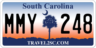 SC license plate MMY248