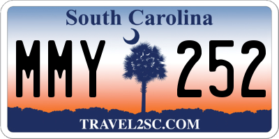 SC license plate MMY252