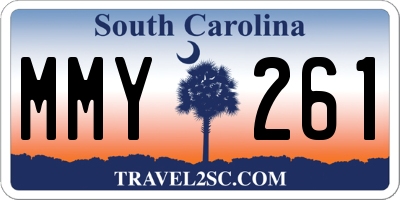 SC license plate MMY261