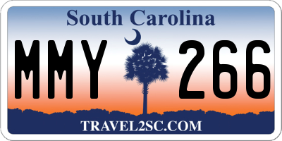 SC license plate MMY266