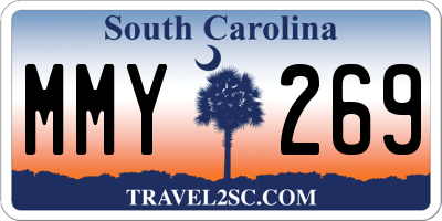 SC license plate MMY269