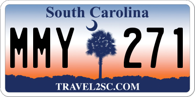 SC license plate MMY271