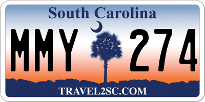 SC license plate MMY274