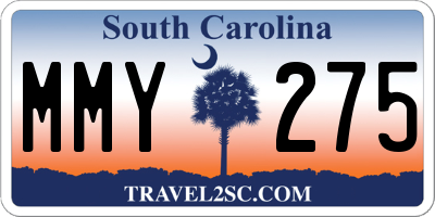SC license plate MMY275