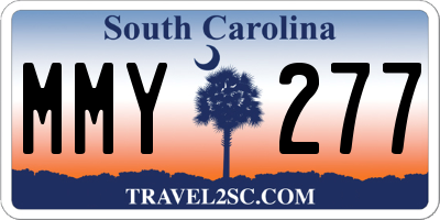 SC license plate MMY277