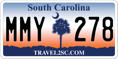 SC license plate MMY278
