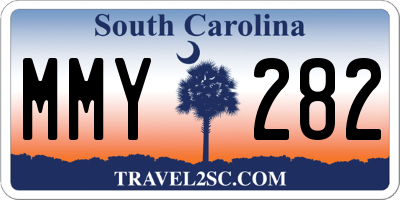 SC license plate MMY282