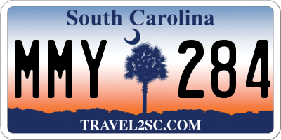 SC license plate MMY284