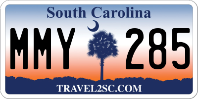 SC license plate MMY285
