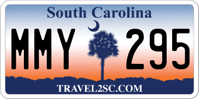 SC license plate MMY295